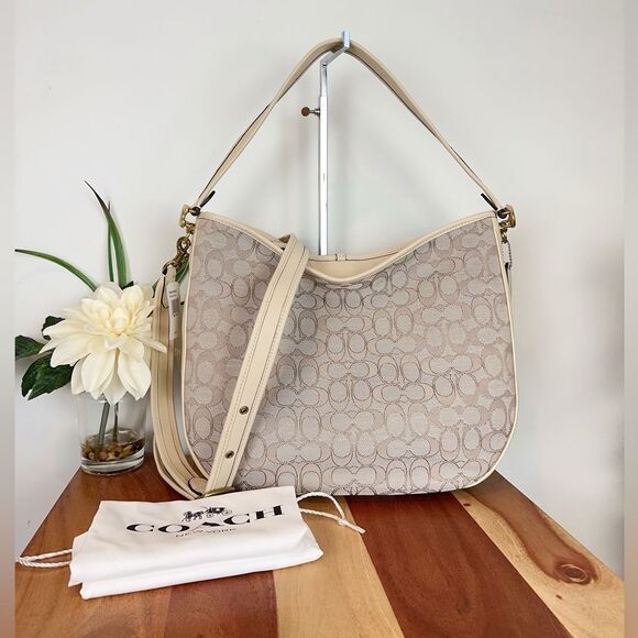 NWT Coach Soft Tabby Hobo In Signature Jacquard - Picture 1 of 8
